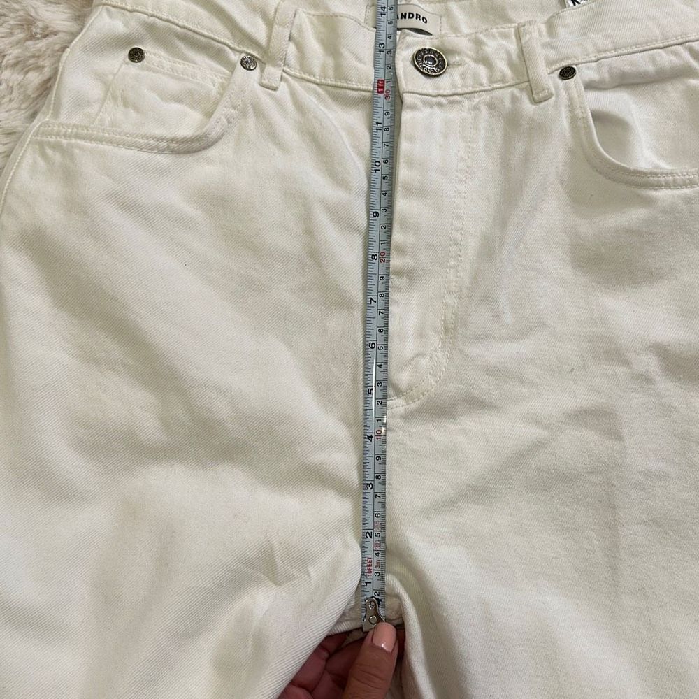 Sandro Denim Jeans White Size 40 - Picture 7 of 11
